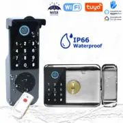 Fingerprint Lock Waterproof Wifi Bluetooth TTLock App Card Electronic Door Lock