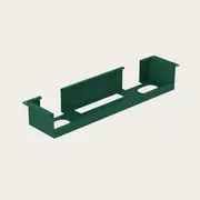 Recess Cable Tray | Cable Management | Office Desk Accessories, Forest Green / None