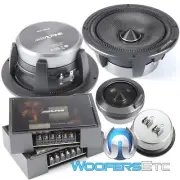 ALPINE HDZ-65CS SLIM 6.5" 300W CARBON COMPONENT SPEAKERS TWEETERS CROSSOVERS NEW