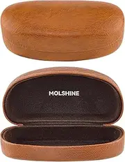 [molshine] Hard Shell Sunglasses Case,Classic Large Glasses Case for Sunglass, Eyeglasses with Cleaning Cloth, Pocket