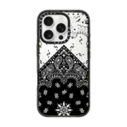iPhone 16 Pro Impact Case Black bandana