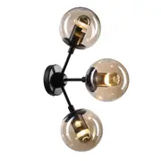 Moet LED Modern 3L Wall Lights Black Glass | Replica Modo Jason Miller