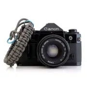 NEW CAMERA PARACORD HAND GRIP STRAP GRAY BLUE DSLR LEICA SONY CANON FUJI NIKON