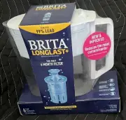 Brita 6-Cup Water Filter Pitcher with Longlast+ 1 Filter Brand New