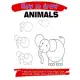 How to Draw Animals: A Step by Step Guide to Draw Dogs, Cats, Elephants, Goats, Lions, Zebras and More!