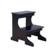 High Beds Bed Steps For s Two Step Stool Stair Ladder Wood Kitchen Home Black