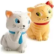 Novelty Tabby Cats Favour Mates Salt & Pepper Cute Shakers Set