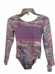 Cat & Jack Purple Sparkler Leotard Size L (10-12) Fast Shipping Gymnastics New