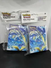Pokemon TCG Mini Portfolio Binder Silver Tempest + 1 Random Artwork Pack