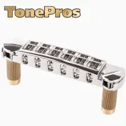 NEW Tonepros AVT2M Wraparound Bridge with METRIC Locking Studs - NICKEL