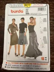 Burda 8277 UNCUT Sewing Pattern, Misses' Skirt, Size 10-22