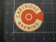 CARTRIDGE BREWING Ohio sabot leaded drop zn crc STICKER decal craft beer brewery