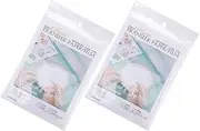 HOMSFOU 8pcs Water Soluble Embroidery Stabilizer Kit Includes Transfer Patterns Film for DIY Projects Easy to Use Hand Sewing Stabilizers for Creative Embroidery Designs