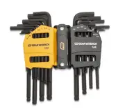 GEARWRENCH 26 Piece SAE Metric Ball End Hex Key Set with Storage Caddy