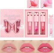 Color Change Lip Gloss,Color Change Plumping Lip Gloss - Nourishing Long Lasting Makeup Accessories for Mom Girlfriend Wife Natural Look