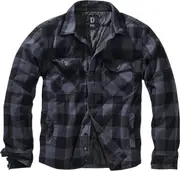 Brandit Lumber Jacket, black-grey, Size 6XL for Men Black Grey