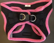 Voyager Step-in Air Dog Harness-All Weather Mesh Step in Pink&Black -New-No Tag