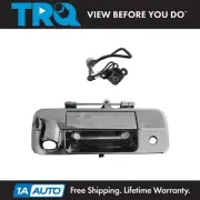 TRQ Chrome Tailgate Handle Reverse Backup Camera Kit Set for Tundra Pickup Truck