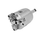 Bison 6" 3-Jaw (2-Pcs. Rev.) Self-Centering Rotating Lathe Chuck w/MT#5 Shank