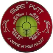 Sure Putt Pro Golf Putting Aid - Red - Learn to Read Greens & Lower Your Scores!