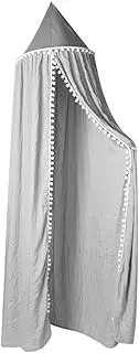Cechoayuu Curtain Bed Canopy Installation Easy Clean Secret Base Canopy Bed (Gray)