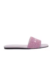 Givenchy 4G Raffia Flat Mules 36,37.5,37,38.5,38,39.5,40,36.5,41 orchid