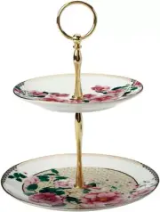 Maxwell & Williams Teas & C'S Silk Road 2 Tiered Cake Stand White Gift Boxed