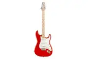 Freedom 6 String Electric Guitar Red 3m Cable Tremolo Arm ST-RD