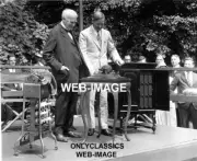 1927 THOMAS EDISON & PHONOGRAPH 50TH ANNIVERSARY 8x10 PHOTO INVENTOR AMERICANA