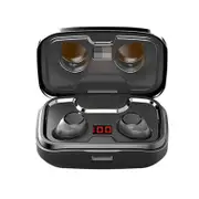 X10 TWS Noise Cancelling Wireless Stereo bluetooth 5.0 Earphone Touch IPX7 Waterproof Sports Headset with Dual HD Mic BLACK COLOR