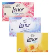 Lenor Tumble Dryer Sheets - 34 Sheets, Choose any 3!