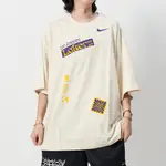 NIKE AS LAL M NK CTS NBA ED SS OS 男款 象牙白色 湖人隊 短袖 FV9274-901