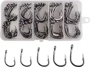 Shaddock Fishing Live Bait Hook – 100pcs Bait Hook Live Bait Circle Hooks Strong Stainless Steel Sharp Fishing Hooks Set Saltwater Fishing