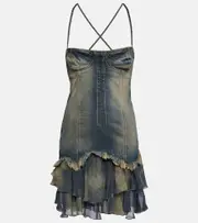 [Blumarine] Blumarine Denim minidress AU 4 blue