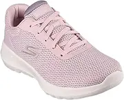 Skechers Womens Gowalk Joy Adie Mauve Walking Shoes 6.5 Standard Lace Up Shoes