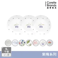 在飛比找松果購物優惠-【美國康寧 Corelle】6吋平盤/三入組/多款花色 (7