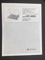 Hitachi HT-460 Owners Manual Direct Drive Automatic Turntable Photocopy
