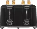 4 Slice Toaster with Extra Wide Slots for Bagels, Cool-Touch Walls, Shade Select
