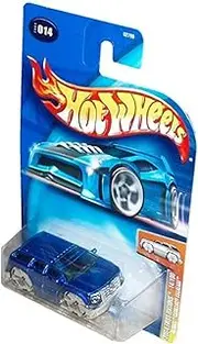 Mattel Hot Wheels 2004 First Editions Series 1:64 Scale Die Cast Metal Car # 14 of 100 - Metallic Blue Sport Utility Vehicle SUV Blings Cadillac Escalade