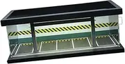 1/64 Parking Lot Scene Display Case Diecast Car Garage 1/64 Scale Car Garage Display Case LED Lighting , A