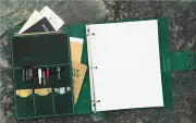 A4 loose leaf Writing note Notebook Retro Diary Notepad cow leather green Q403