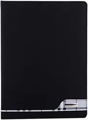 Conference Folder A4 A4 Folder Portfolio File Bag Briefcase Business Financial Folder for Interview(Black)