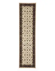 Sydney Classic Runner Ivory with Black Border Runner Rug