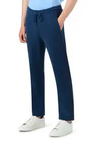 Bugatchi Comfort Drawstring Cotton Joggers in Opal Blue at Nordstrom, Size Large