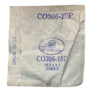 Germanow-Simon Mach (GS) CO306-18P Watch Crystal 14.1x9.5 NOS Part Flexo Timex