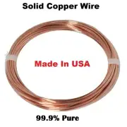 12 Ga Bare Copper Round Wire - Dead Soft - 3 oz - 10.5 Ft Coil