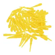 60Pcs 2BA Thread Plastic Soft Dart Tips Replacement Dart Accessories, Yellow