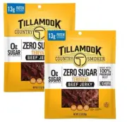 Tillamook Country Zero Sugar Keto Friendly Beef Jerky 2 Teriyaki 2.2Oz
