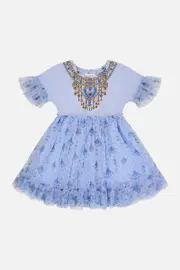 KIDS TEE TUTU DRESS 4-10 UNDER SCARAB SKIES