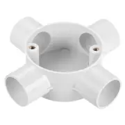 PVC Conduit Box Junction Box 4 Way 25mm M4 x 0.7 for Electronic Project
